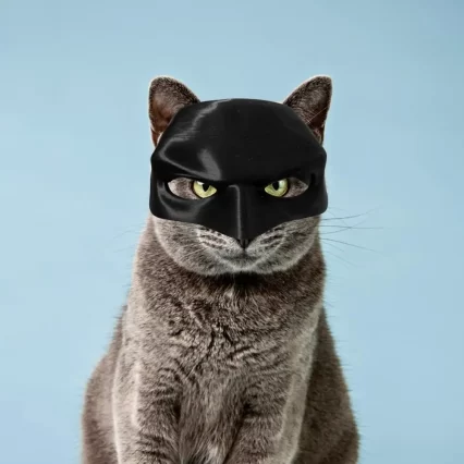 Máscara para gato estilo Batman - Todomiau.com